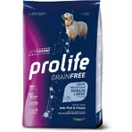 Prolife Cane Grain-Free Adult Sensitive Sole and Potatoes - Complete Dog Food for Medium to Large Dogs, 10 kg