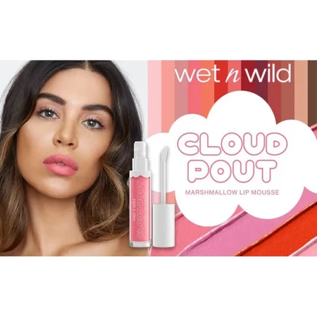 Wet n wild Cloud Pout Marshmallow Lip Mousse – ruj lichid – Cotton Candy Skies