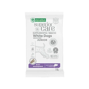 Nature's Protection Superior Care Junior Zalm - Snacks voor puppy's met een witte vacht, 110 g