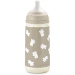 Suavinex Wild & Free - Plastic Baby Bottle with Silicone Nipple, SX Pro, Thick Flow, Anti-Colic, 3m+, Neutral, 360 ml