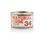 Natural Code 34 ton și kiwi – hrană completă pentru pisici adulte, 85 g