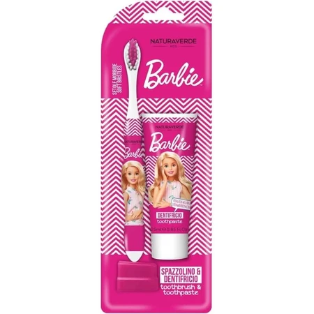 Barbie Dental Care Set - Toothbrush + Toothpaste