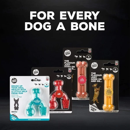 Jouet à mâcher « Tasty Bone Nylon Trio » - Jouet à mâcher pour chiens au goût de poulet