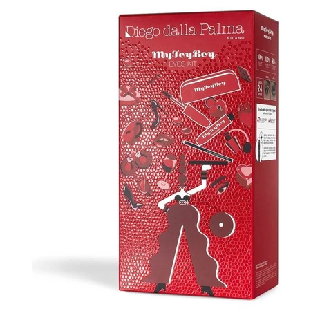 Kit de máscara de pestañas Mytoyboy de Diego dalla Palma: máscara de pestañas Mytoyboy 4D + lápiz de ojos negro n.º 01 + estuche de silicona rojo