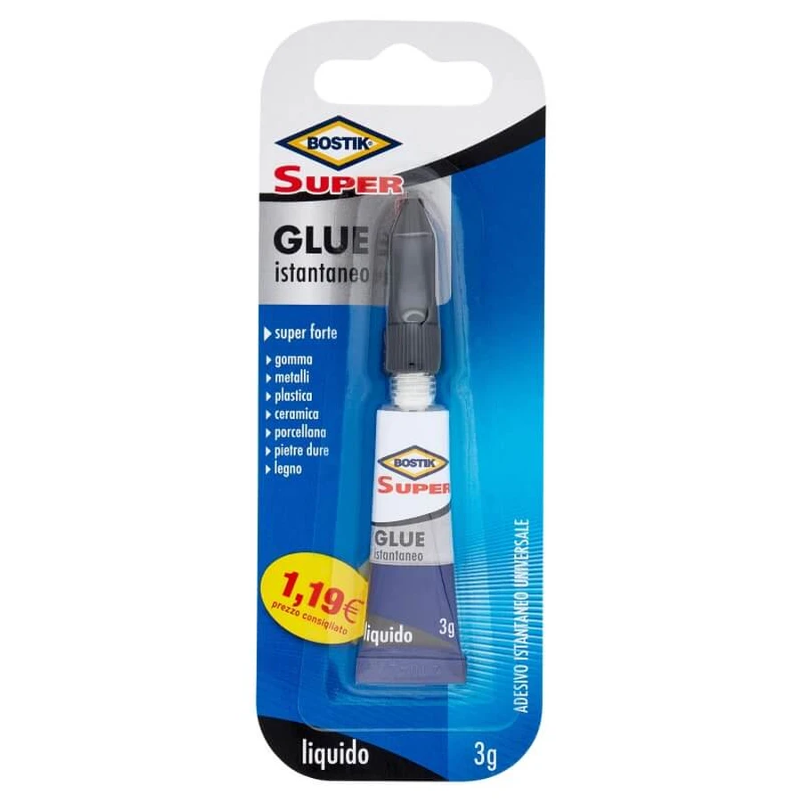 Bostik Super Glue - Colle instantanée liquide ultra-rapide pour toutes surfaces, 3 g