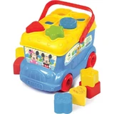 Clementoni Mickey Mouse Shape-Sorting Bus - 9 Colored Blocks