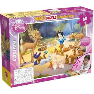 Lisciani Maxi Double-Sided Puzzle, 60 Pieces, Snow White 46577