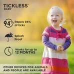 Tickless Baby - Ultrasoon afweermiddel voor baby’s tegen teken en vlooien - Oranje