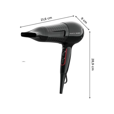 Rowenta X Karl Lagerfeld CV591L Powerline – uscător de păr de 2300 W – negru