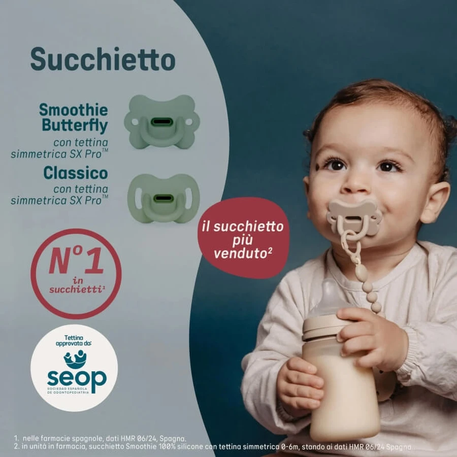 Suavinex Selection Color Essence - Silicone Pacifier 0-6m - Light Blue