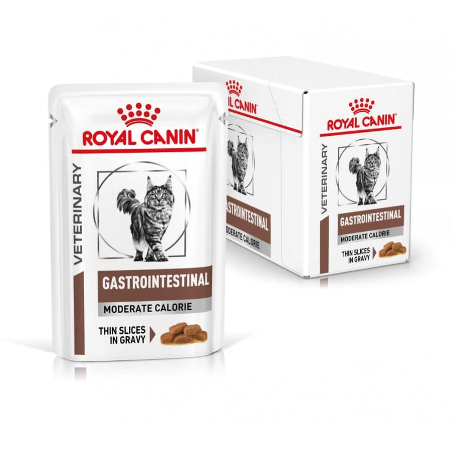Royal Canin Gastrointestinal Moderate Calorie - Volledig voer voor katten met darmklachten, 12 x 85 g