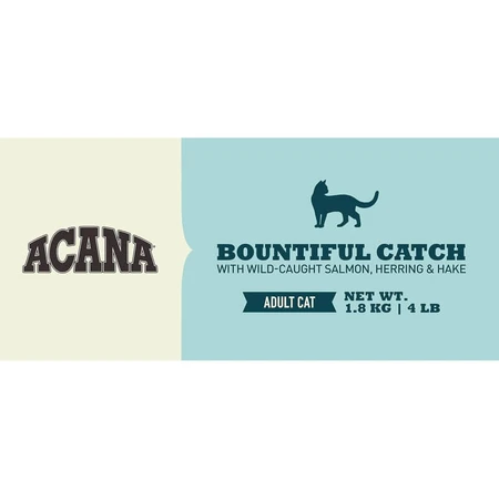 Acana Bountiful Catch Salmon and Herring - Complete Food for Adult Cats, 1.8 kg