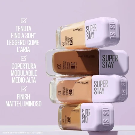 Maybelline Superstay Lumi Matte - Base de maquillaje líquida - N.º 126