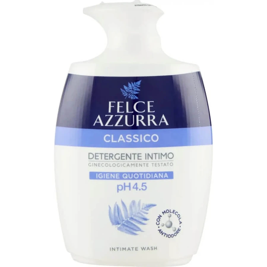 Blue Fern Classic pH 4,5 - Nettoyant intime pour l'hygiène quotidienne, 250 ml