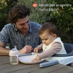Plato con compartimentos Chicco - Plato rosa de 3 compartimentos, a partir de los 12 meses