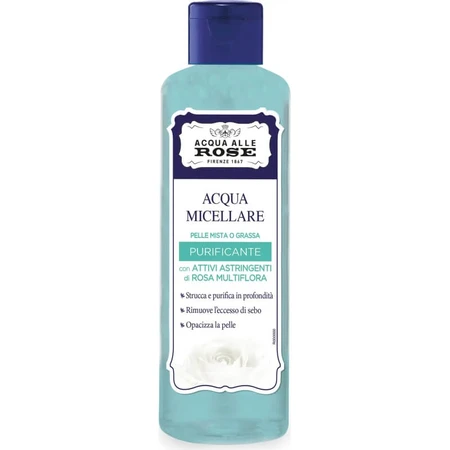 Reinigendes Mizellenwasser mit Rosenwasser für Mischhaut oder fettige Haut, 200 ml