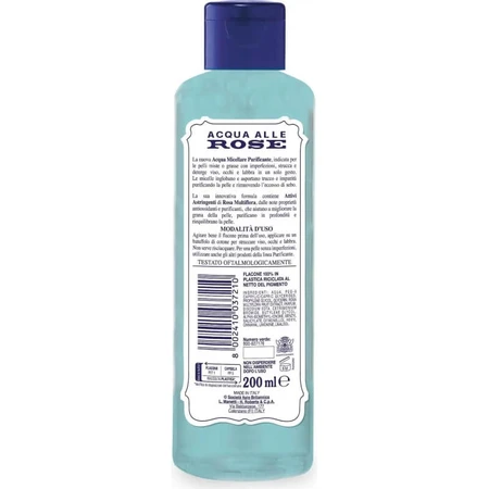 Reinigendes Mizellenwasser mit Rosenwasser für Mischhaut oder fettige Haut, 200 ml
