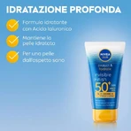 Crema solar facial Nivea SPF 50+: protección solar e hidratación, acabado invisible, protección muy alta, 150 ml