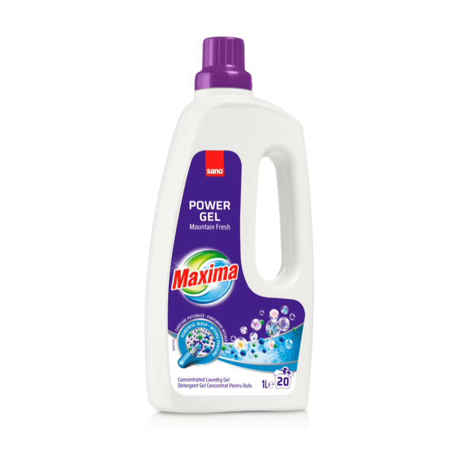 Mountain Fresh Power Gel-Waschmittel, 1 l, Sano