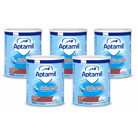 Lactose-Free Infant Formula, 5x400 g, Aptamil