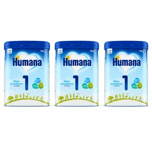 Humana 1, zuigelingenvoeding voor pasgeborenen, 3 x 750 g