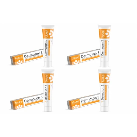 Dermosan S 10% zwavelzalf, 4 x 70 g, Bioeel
