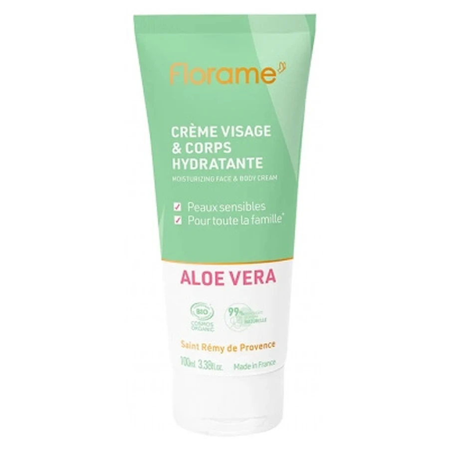 Florame Cremă hidratantă pentru față și corp cu aloe vera organică 100 ml