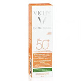 Vichy Capital Soleil  Crema matifianta anti-stralucire 3 in 1 cu SPF 50+, 50 ml