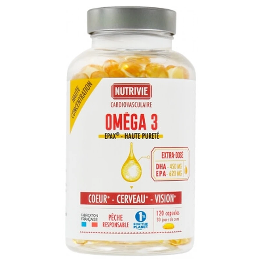Nutrivie Omega-3 Extra Strength, 120 Capsules