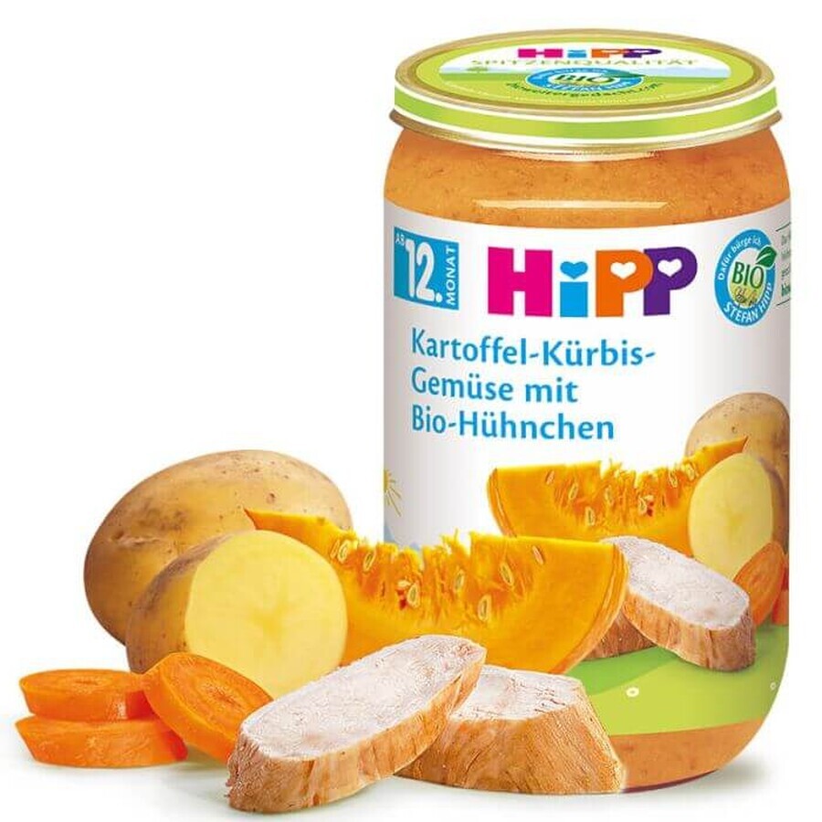 Menü Huhn, Kartoffeln und Kürbis, 250 g, Hipp