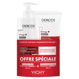 Vichy Dercos Energy+ Stimulerende shampoo 400 ml + Versterkende conditioner 200 ml
