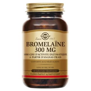 Solgar Bromelaină 300 mg, 60 de capsule vegetale
