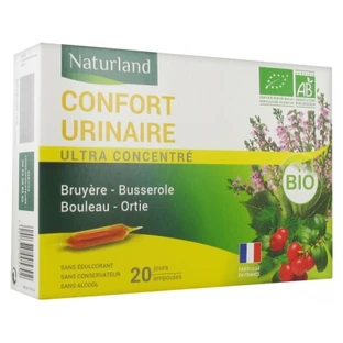 Naturland Organic Urinary Comfort, 20 ampollas orales de 10 ml cada una