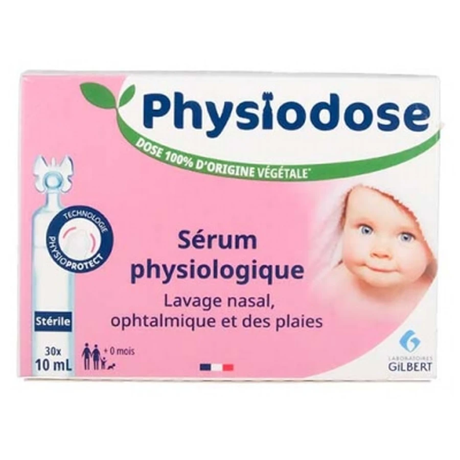 Physiodose Ser fiziologic steril, 30 de doze individuale pe bază de plante, 10 ml