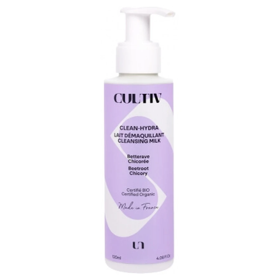 Cultiv Clean-Hydra Lait Démaquillant Bio 120 ml