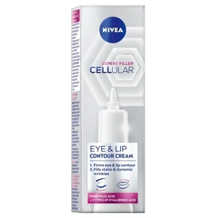 Nivea Cellular Expert Filler Cremă de îngrijire pentru conturul ochilor și al buzelor, cu efect de umplere, 15 ml