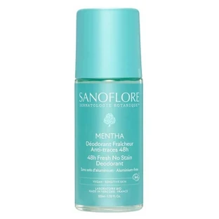 Desodorante orgánico en roll-on Sanoflore Mentha con 48 horas de frescor, 50 ml