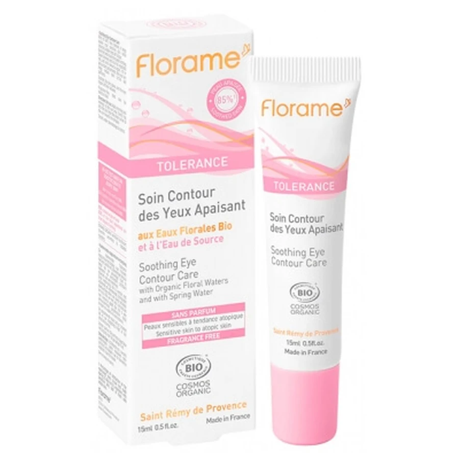 Florame Tolérance: Crema calmante ecológica para el contorno de los ojos, 15 ml