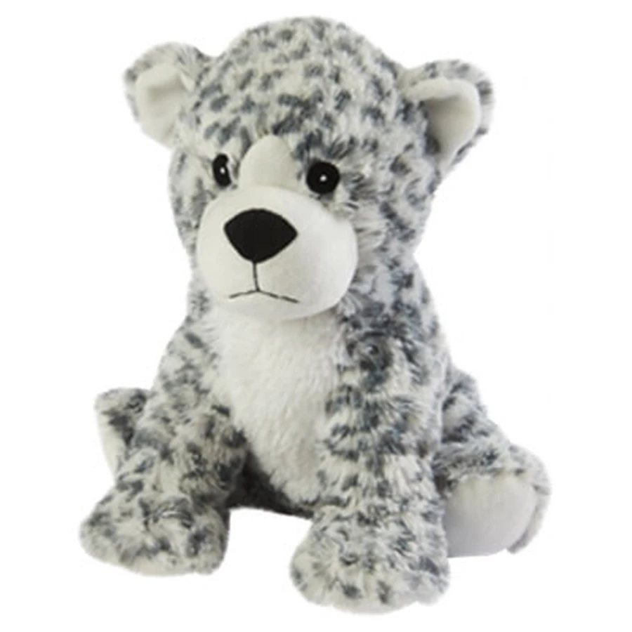 Soframar Cozy Plush witte luipaard-warmwaterkruik