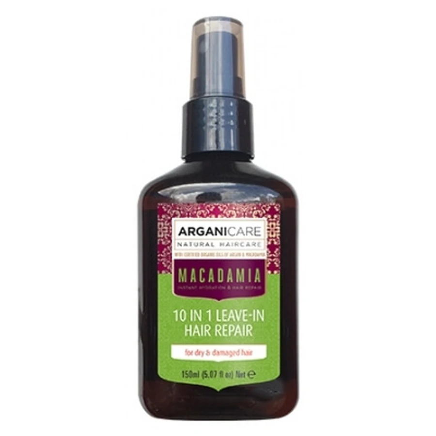 Arganicare Spray reparator 10-în-1 pentru păr uscat și deteriorat cu macadamia