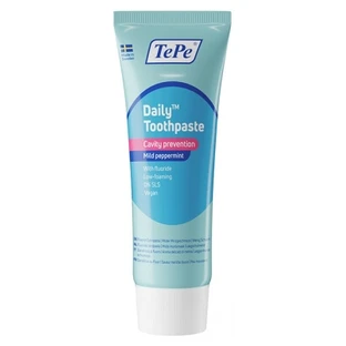 TePe Daily Pastă de dinți pentru uz zilnic, mentă delicată, 75 ml
