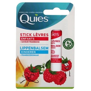 Quies Kinder-Lippenpflegestift mit Himbeergeschmack 4,5 g