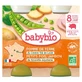 Babybio: patatas, guisantes y jamón — A partir de los 8 meses — Ecológico — 2 tarros de 200 g cada uno