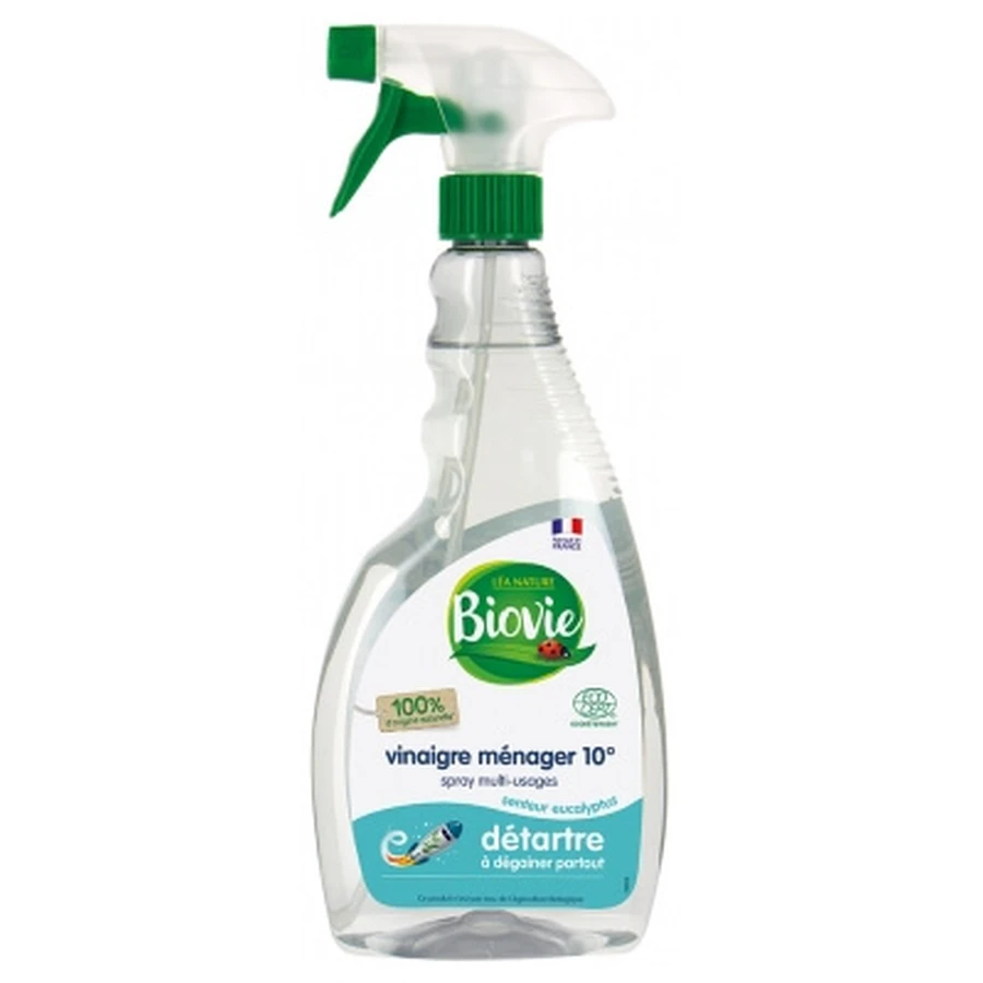 Biovie Household Vinegar 10° Multi-Purpose Eucalyptus Spray, 750 ml
