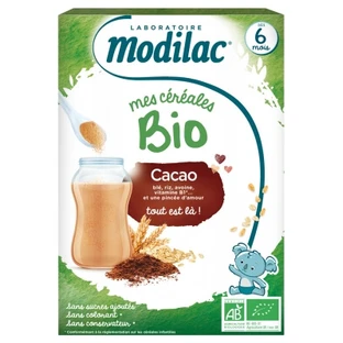 Modilac „Mes Céréales Bio” – de la 6 luni – Cacao 250 g