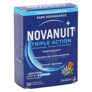 Sanofi Novanuit Triple Acción, 30 comprimidos
