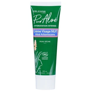 Organiczny krem na noc do twarzy „Pure Aloe Intense Hydration” 50 ml