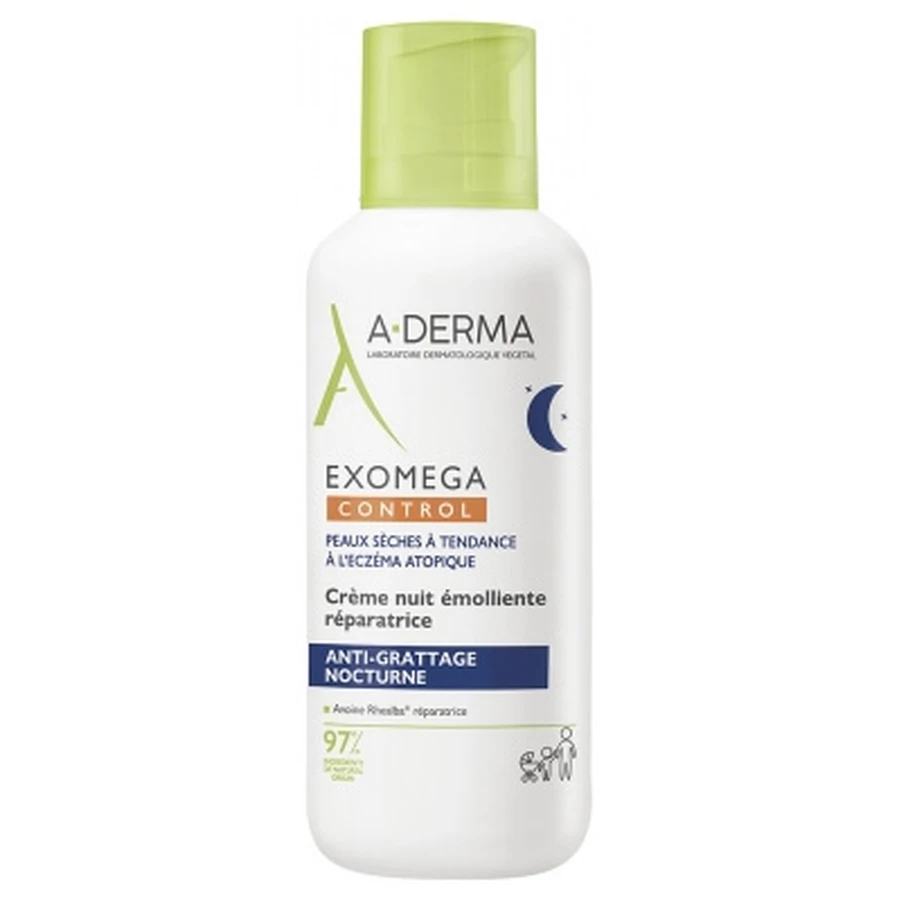 A-DERMA Exomega Control Crema da notte emolliente e rigenerante 400 ml