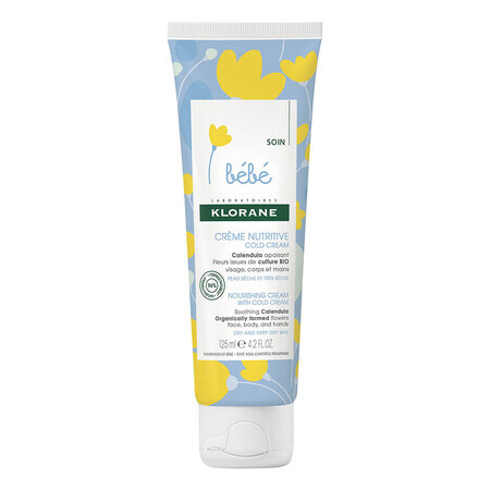 Pflegende Creme mit Cold Cream, 125 ml, Klorane Baby