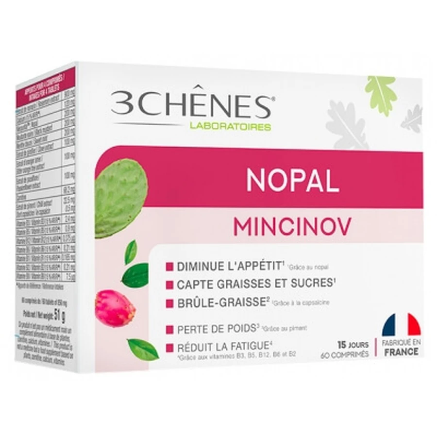 Les 3 Chênes Nopal Mincinov 60 Tabletten
